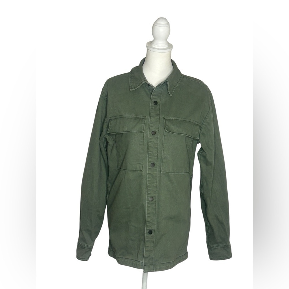 No Boundaries green Utility shacket size XS spring chore jacket Gorpcore  EUC